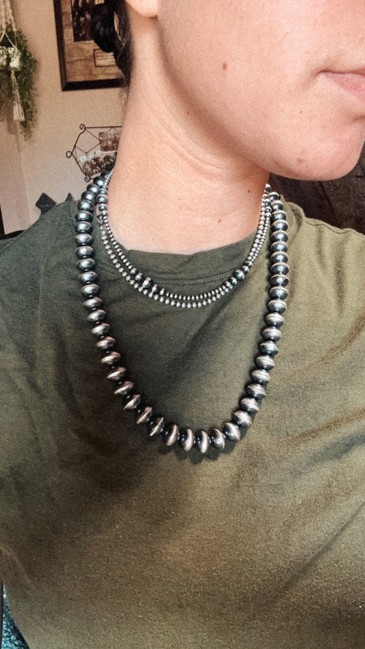 Handmade Saucer Pearl Necklace
